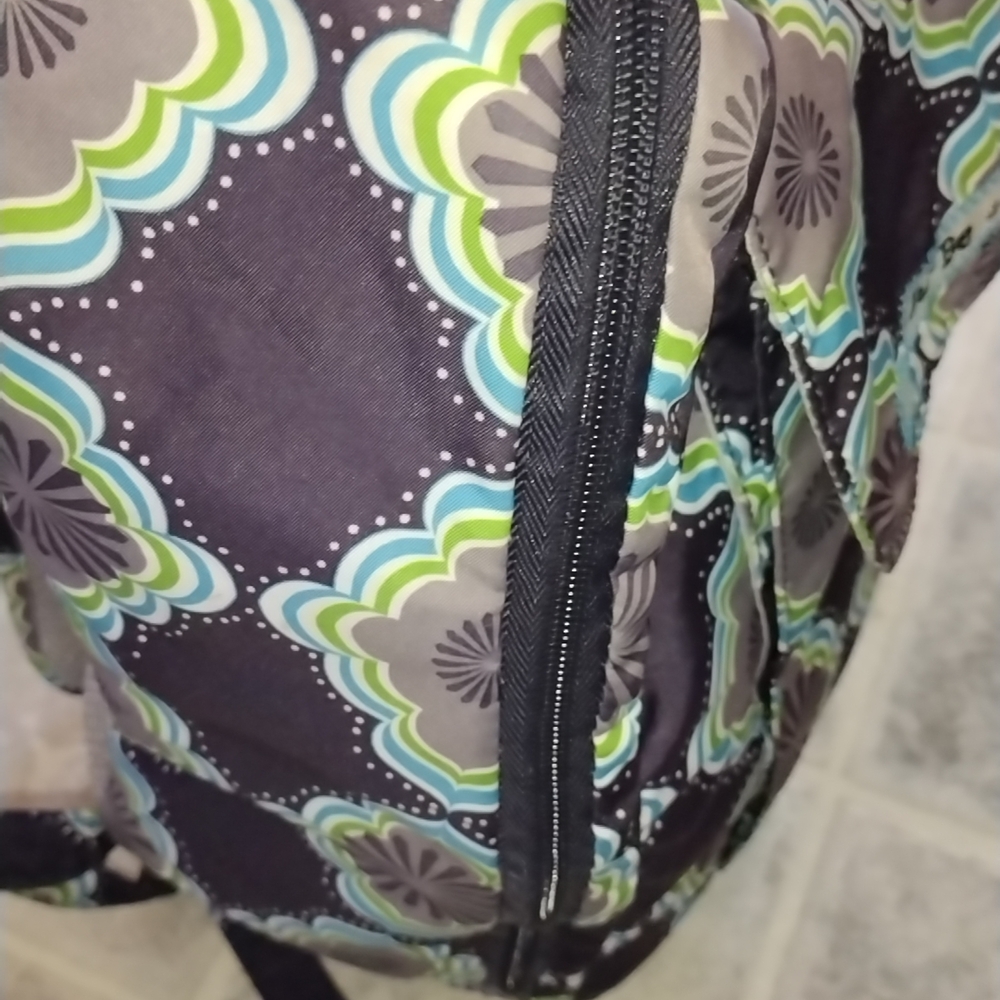 Ju-Ju-Be Floral Pattern Backpack in Purple and Green - Picture 11 of 17
